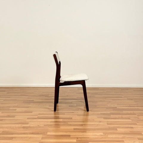 Set of 6 dining chairs in walnut, 1950s-60s, Denmark - Beyo Vintage