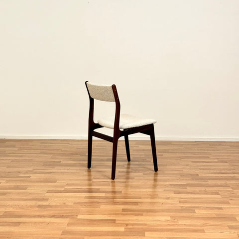 Set of 6 dining chairs in walnut, 1950s-60s, Denmark - Beyo Vintage