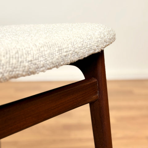 Set of 6 dining chairs in walnut, 1950s-60s, Denmark - Beyo Vintage