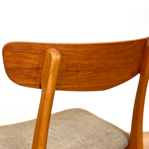 Set of 6 chairs made of teak and beech by Findahl möbelfabrik, 1950s-60s, Denmark - Beyo Vintage