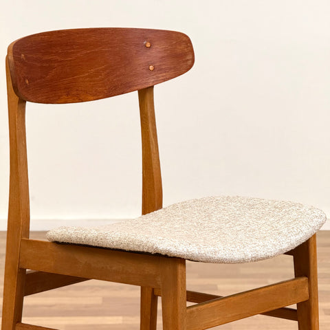 Set of 6 chairs made of teak & beech by Sax 1950s-60s, Denmark - Beyo Vintage