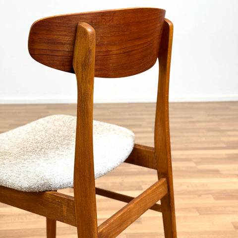 Set of 6 chairs made of teak & beech by Sax 1950s-60s, Denmark - Beyo Vintage