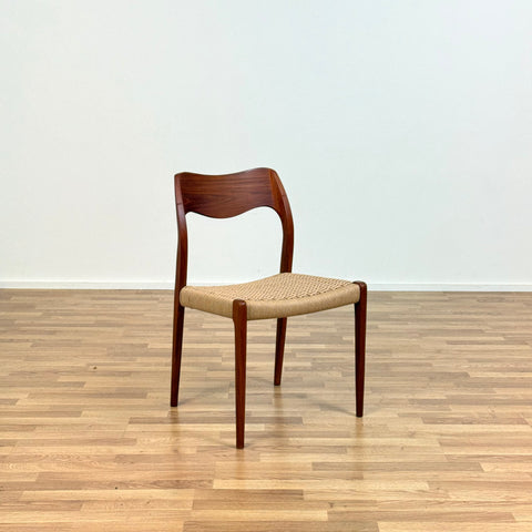 Set of 6 NIELS O. MØLLER , model '71', in teak, 1950s-60s, Sweden - Beyo Vintage