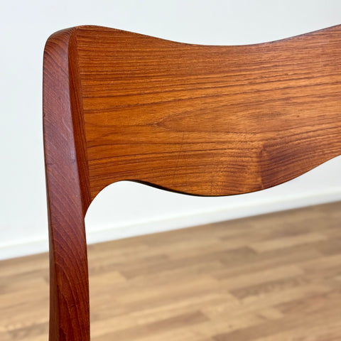 Set of 6 NIELS O. MØLLER , model '71', in teak, 1950s-60s, Sweden - Beyo Vintage