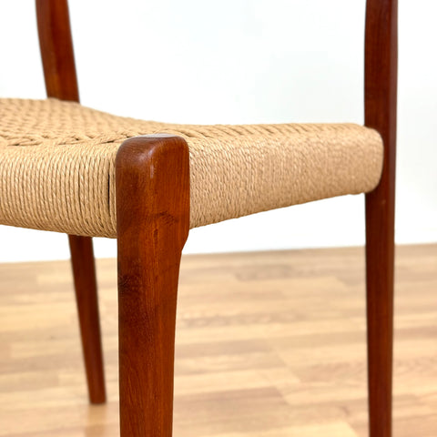 Set of 6 NIELS O. MØLLER , model '71', in teak, 1950s-60s, Sweden - Beyo Vintage