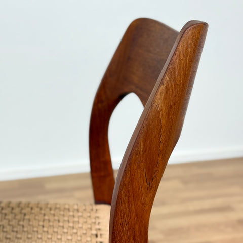 Set of 6 NIELS O. MØLLER , model '71', in teak, 1950s-60s, Sweden - Beyo Vintage