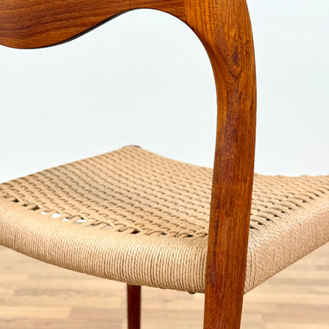Set of 6 NIELS O. MØLLER , model '71', in teak, 1950s-60s, Sweden - Beyo Vintage