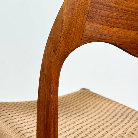 Set of 6 NIELS O. MØLLER , model '71', in teak, 1950s-60s, Sweden - Beyo Vintage