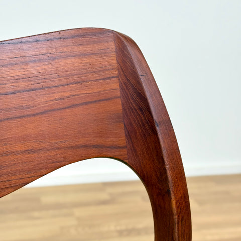 Set of 6 NIELS O. MØLLER , model '71', in teak, 1950s-60s, Sweden - Beyo Vintage