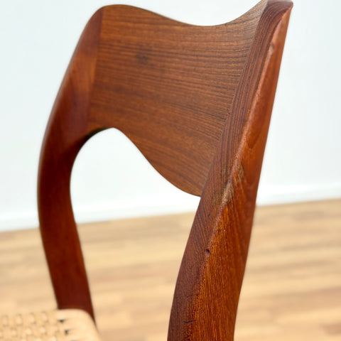 Set of 6 NIELS O. MØLLER , model '71', in teak, 1950s-60s, Sweden - Beyo Vintage