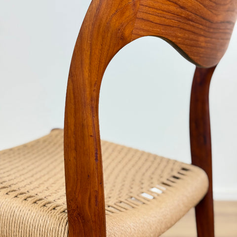 Set of 6 NIELS O. MØLLER , model '71', in teak, 1950s-60s, Sweden - Beyo Vintage
