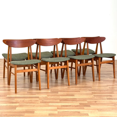 Set of 8 dining chairs by Farstrup, 1950s-60s, Denmark - Beyo Vintage