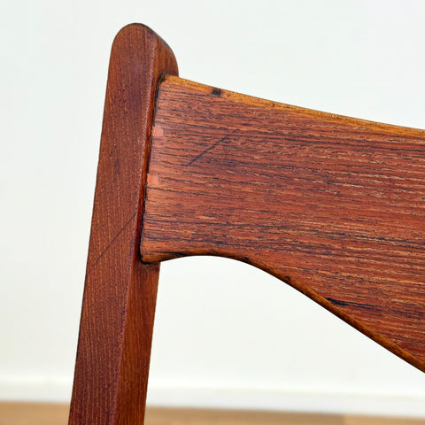 Set of 8 dining chairs in solid teak by Arne Wahl Iversen, 1950s-60s, Denmark - Beyo Vintage