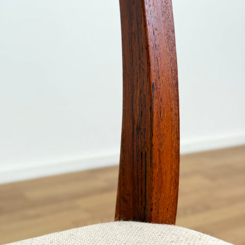 Set of 8 dining chairs in solid teak by Arne Wahl Iversen, 1950s-60s, Denmark - Beyo Vintage