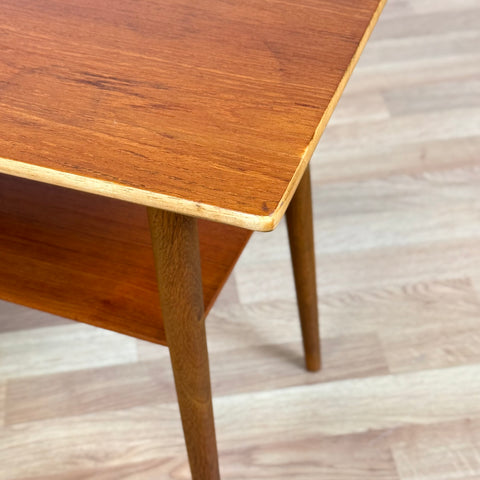 Side table in teak and walnut, 1950s-60s, Denmark - Beyo Vintage