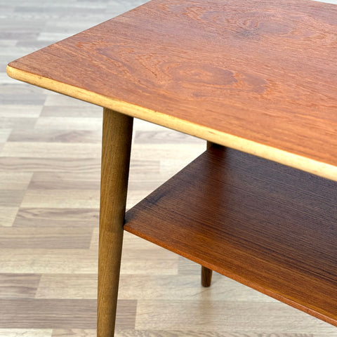Side table in teak and walnut, 1950s-60s, Denmark - Beyo Vintage