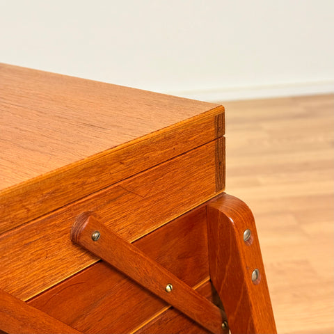 Side table / Sewing table in teak, 1950s-60s, Sweden - Beyo Vintage