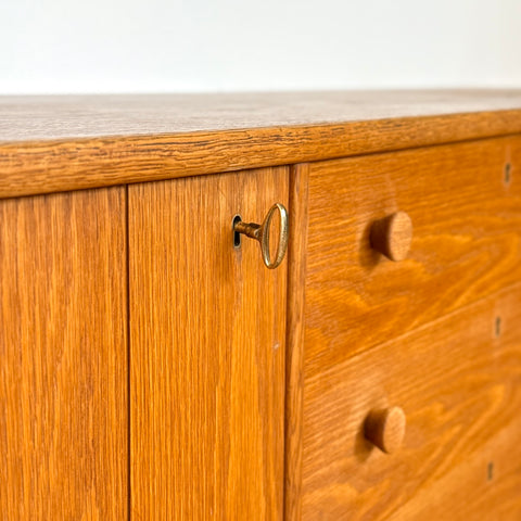Sideboard in oak, 1950s-60s, Sweden - Beyo Vintage