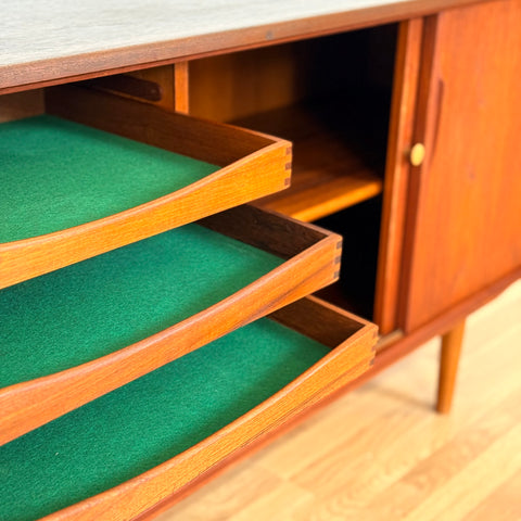 Sideboard in teak, 1950s-60s, Denmark