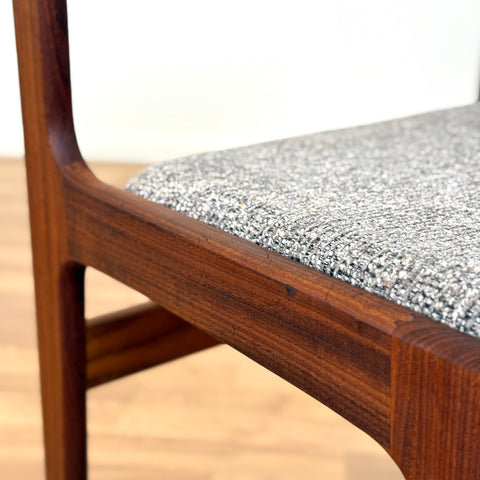 sold Set of 8 dining chairs in teak, 1950s-60s, Denmark - Beyo Vintage