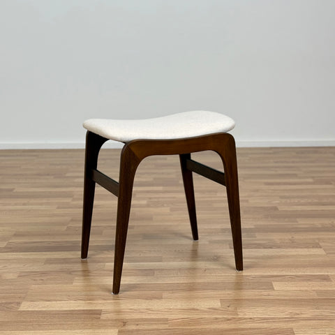 Stool in stained beech, 1950s-60s - Beyo Vintage