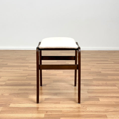 Stool in stained beech, 1950s-60s - Beyo Vintage