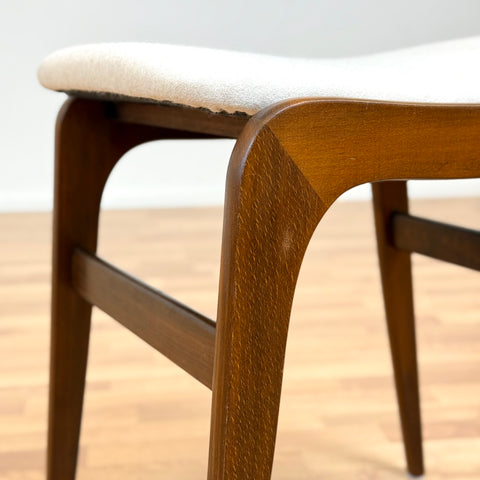 Stool in stained beech, 1950s-60s - Beyo Vintage