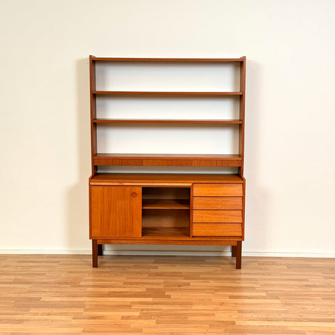 Swedish bookshelf in teak wood