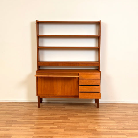 Swedish bookshelf in teak wood