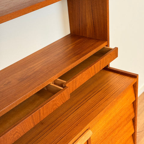 Swedish bookshelf in teak wood