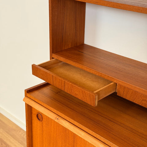 Swedish bookshelf in teak wood