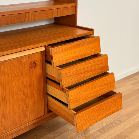 Swedish bookshelf in teak wood
