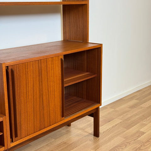 Bookshelf system in teak, 6 sections, 1950s-60s, Sweden - Beyo Vintage