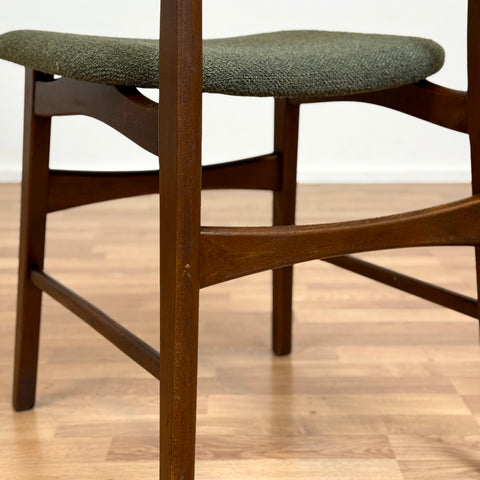 Set of 6 dining chairs in teak and beech, model Boel, Ikea, 1960s, Sweden - Beyo Vintage