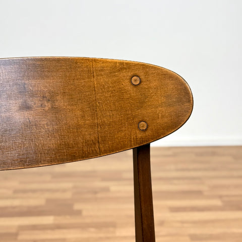 Set of 6 dining chairs in teak and beech, model Boel, Ikea, 1960s, Sweden - Beyo Vintage