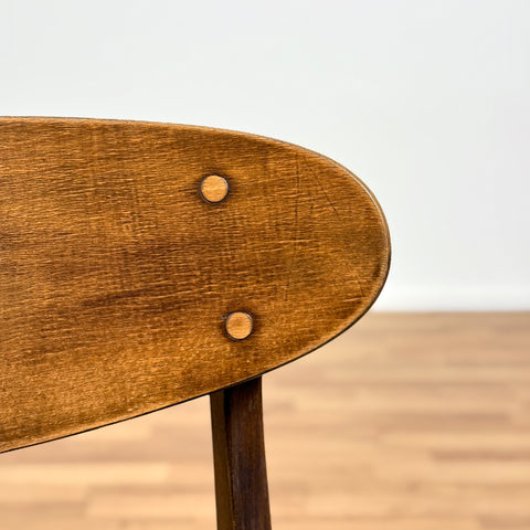 Set of 6 dining chairs in teak and beech, model Boel, Ikea, 1960s, Sweden - Beyo Vintage