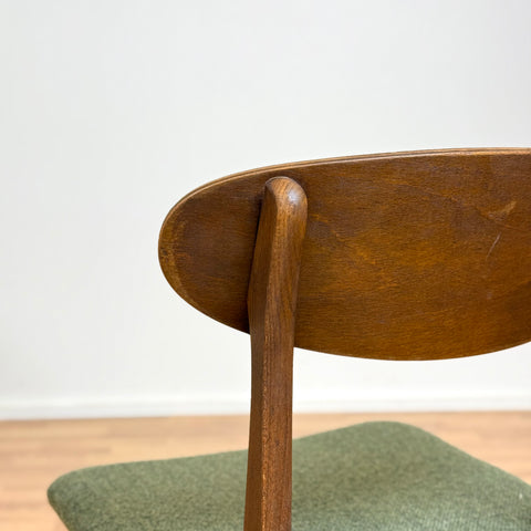 Set of 6 dining chairs in teak and beech, model Boel, Ikea, 1960s, Sweden - Beyo Vintage