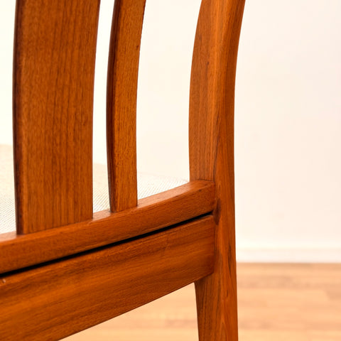 PRICE Set of 6 dining chairs in teak by J.L Möller, 1950s-60s, Denmark - Beyo Vintage