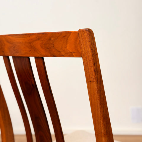 PRICE Set of 6 dining chairs in teak by J.L Möller, 1950s-60s, Denmark - Beyo Vintage