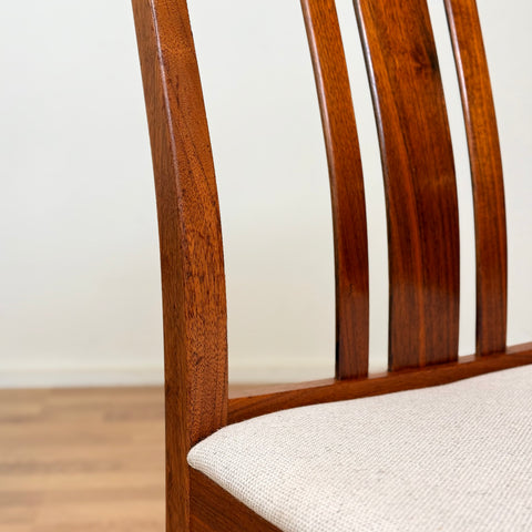 PRICE Set of 6 dining chairs in teak by J.L Möller, 1950s-60s, Denmark - Beyo Vintage