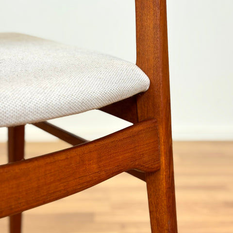 Swedish set of 6 dining chairs "Ole" in teak by IKEA