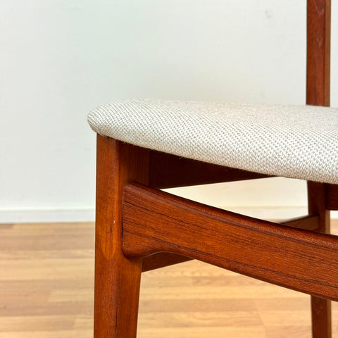 Swedish set of 6 dining chairs "Ole" in teak by IKEA