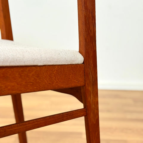 Swedish set of 6 dining chairs "Ole" in teak by IKEA