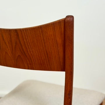 Swedish set of 6 dining chairs "Ole" in teak by IKEA