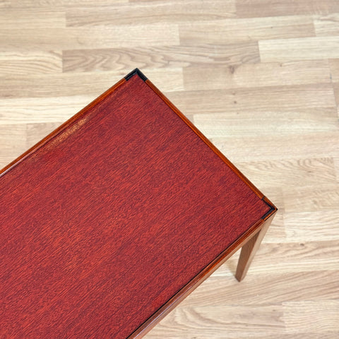 Swedish side table in mahogany