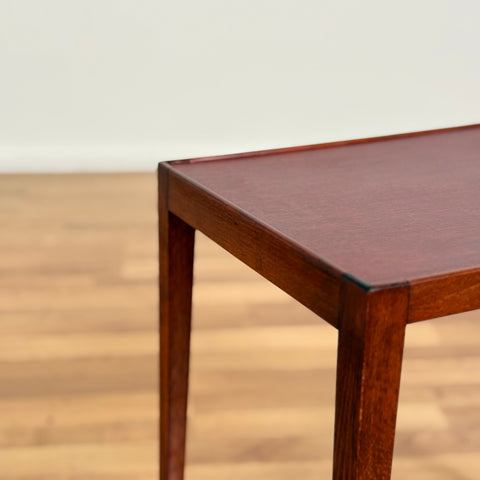 Swedish side table in mahogany