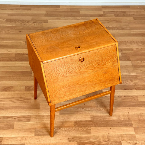 Swedish side table in oak by Stig Bolaget