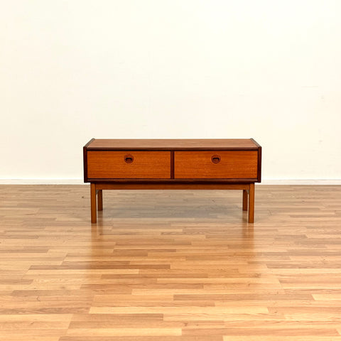 Swedish side table in teak