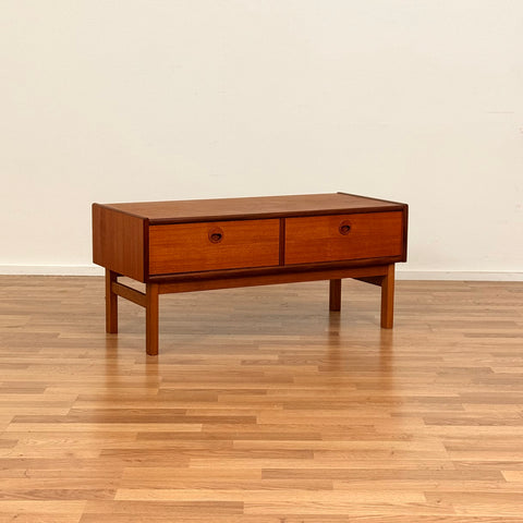 Swedish side table in teak