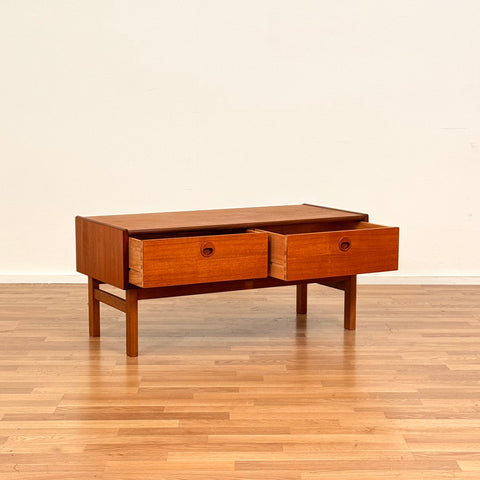 Swedish side table in teak